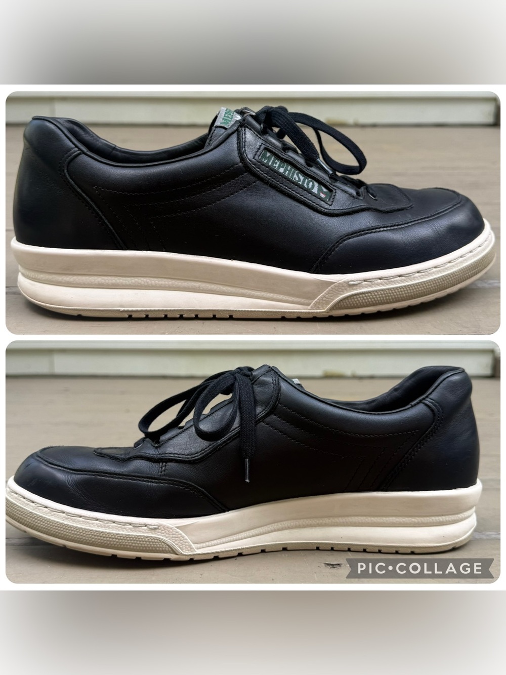 Mephisto Match sneakers in black leather size 10.5 - Picture 12 of 15